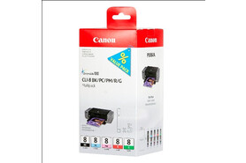Canon CLI8 Multi Pack BK/PC/PM/R/G je 13ml 1x5, Art.-Nr. 0620B027 - Paterno Shop Canon CLI8 Multi Pack BK/PC/PM/R/G je 13ml 1x5, Art.-Nr. 0620B027 - Paterno Shop
