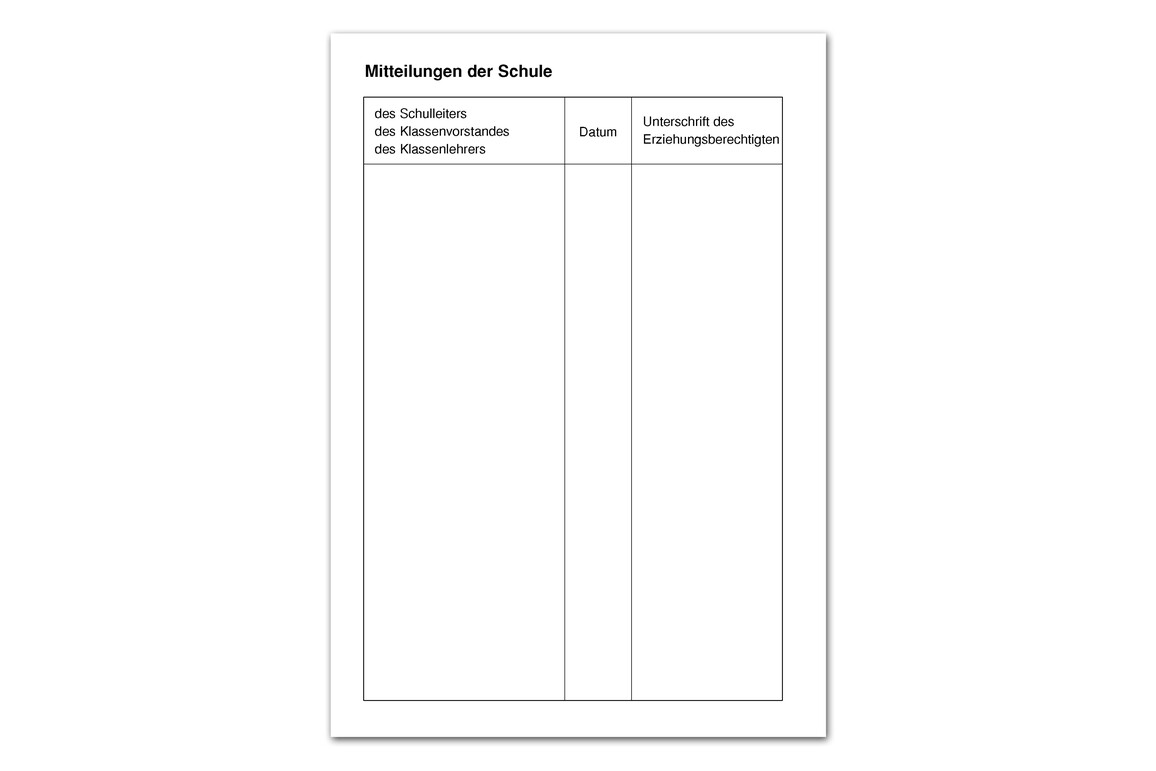 Mitteilungsheft Ursus  X A5 12 Blatt, Art.-Nr. 078013 - Paterno Shop