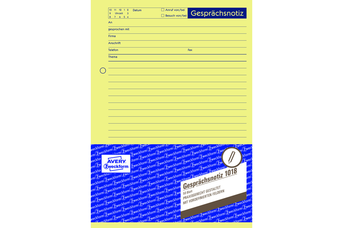Gesprächsnotizblock ZWF DIN A5, Art.-Nr. 1018ZWF - Paterno Shop Gesprächsnotizblock ZWF DIN A5, Art.-Nr. 1018ZWF - Paterno Shop