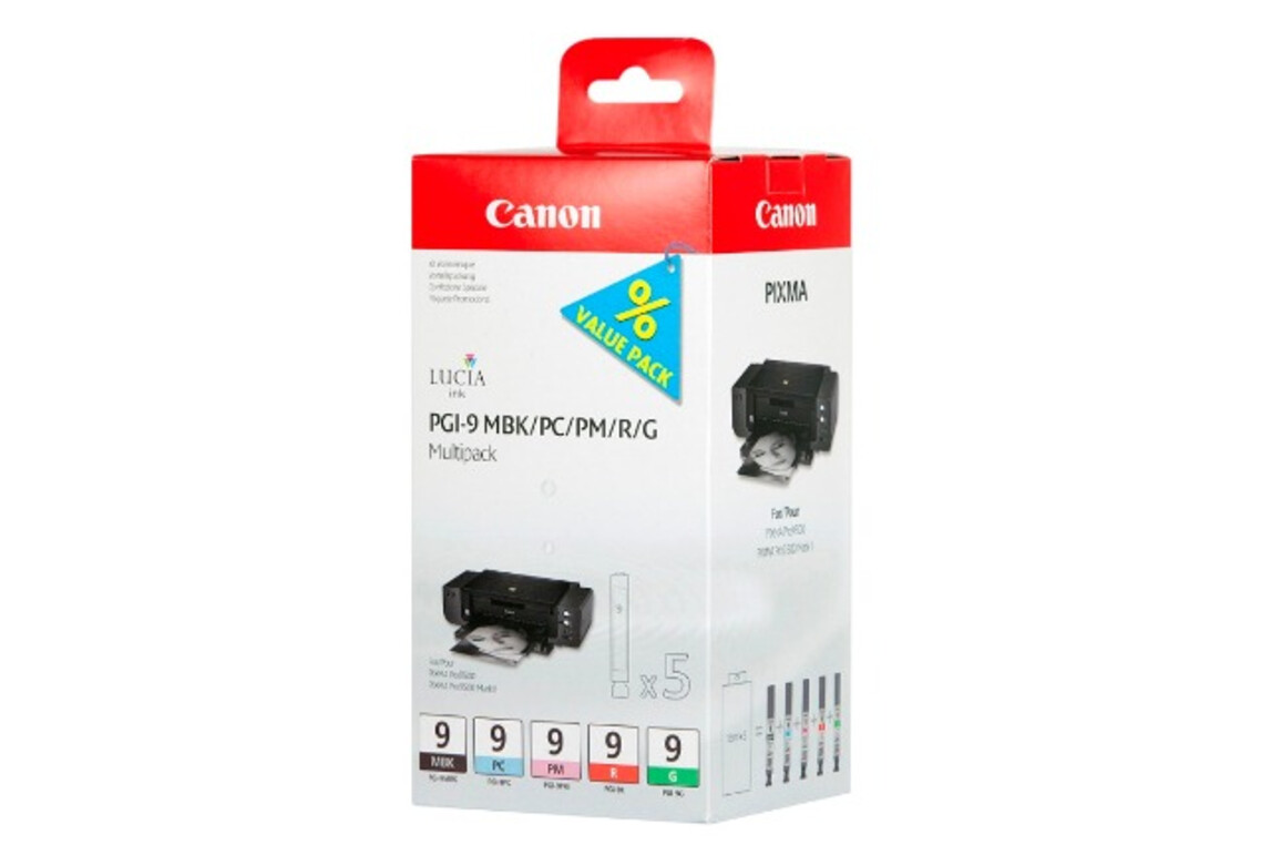 Canon Ink Multi Pack MBK/PC/PM/R/G je 14ml 1x5, Art.-Nr. 1033B013 - Paterno Shop