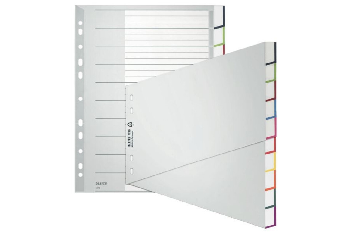 Register Leitz A4 10-teilig grau, Art.-Nr. 1270-00-00 - Paterno Shop