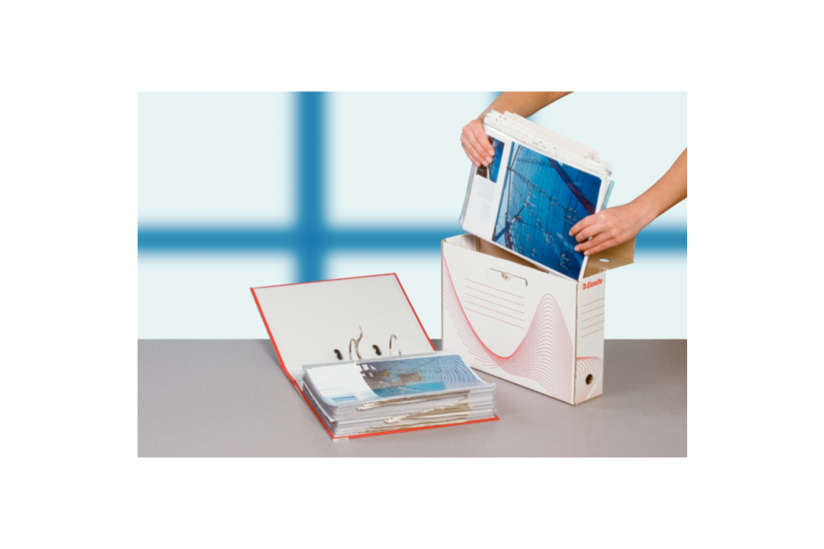 Archivschachtel Esselte 10cm Economy weiss, Art.-Nr. 128102 - Paterno Shop Archivschachtel Esselte 10cm Economy weiss, Art.-Nr. 128102 - Paterno Shop