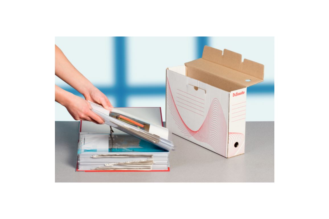 Archivschachtel Esselte 10cm Economy weiss, Art.-Nr. 128102 - Paterno Shop Archivschachtel Esselte 10cm Economy weiss, Art.-Nr. 128102 - Paterno Shop