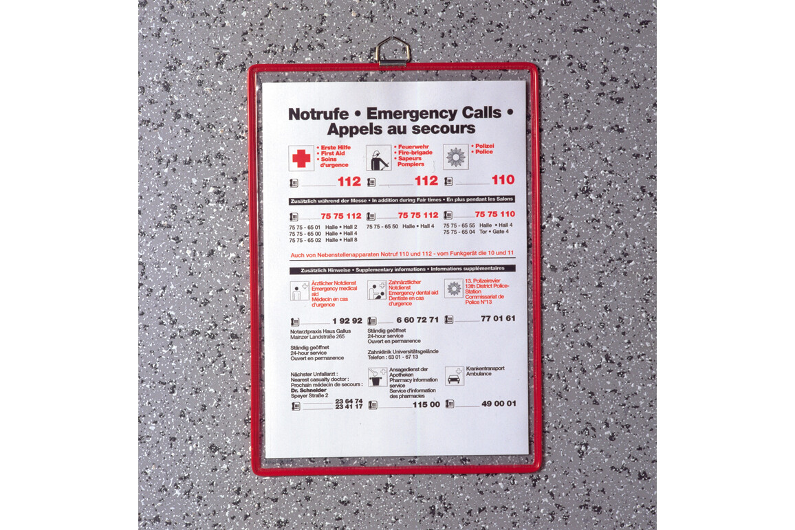 Klarsicht-Hängetafel A4 hoch blau, Art.-Nr. 15450-BL - Paterno Shop