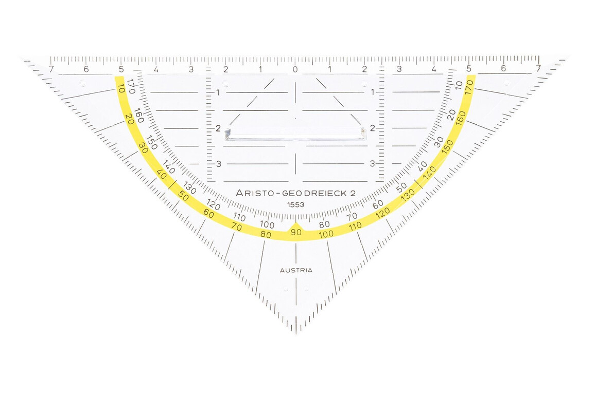 Geodreieck Aristo 1553 16cm mit Griff, Art.-Nr. 1553 - Paterno Shop