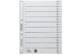 Trennblätter Leitz A4 grau, Art.-Nr. 1654-00-85 - Paterno B2B-Shop