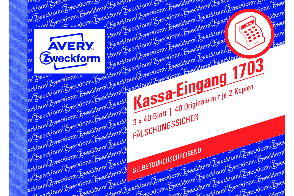 Kassaeingangsbuch ZWF, DIN A6 quer, Art.-Nr. 1703ZWF - Paterno Shop Kassaeingangsbuch ZWF, DIN A6 quer, Art.-Nr. 1703ZWF - Paterno Shop