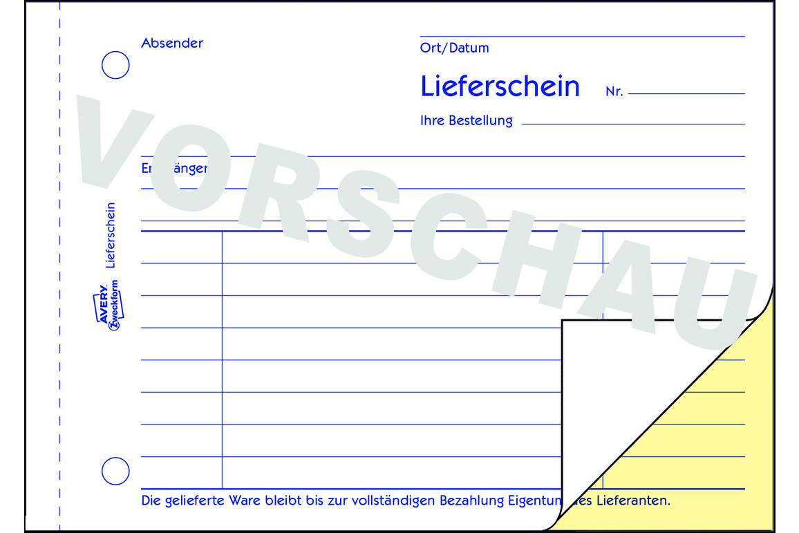 Lieferscheinbuch ZWF A6 2x40Bl, Art.-Nr. 1713ZWF - Paterno Shop Lieferscheinbuch ZWF A6 2x40Bl, Art.-Nr. 1713ZWF - Paterno Shop