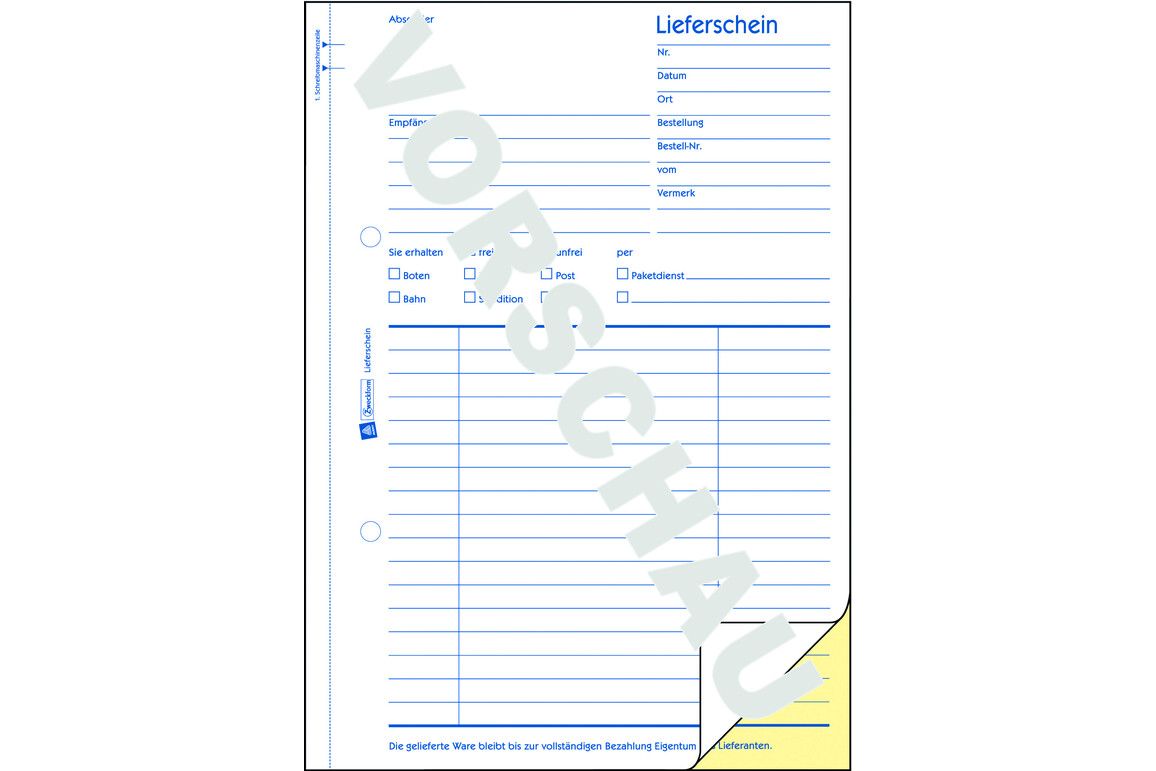 Lieferscheinbuch ZWF DIN A5  hoch, Art.-Nr. 1720ZWF - Paterno Shop Lieferscheinbuch ZWF DIN A5  hoch, Art.-Nr. 1720ZWF - Paterno Shop