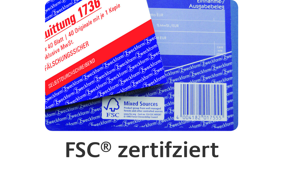 Rechnungsbuch ZWF, DIN A5 hoch, Art.-Nr. 1731ZWF - Paterno Shop Rechnungsbuch ZWF, DIN A5 hoch, Art.-Nr. 1731ZWF - Paterno Shop