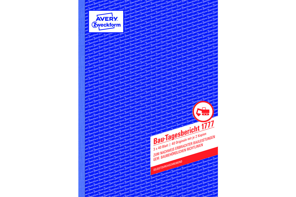Bautagesbericht ZWF, DIN A4 hoch, Art.-Nr. 1777ZWF - Paterno Shop Bautagesbericht ZWF, DIN A4 hoch, Art.-Nr. 1777ZWF - Paterno Shop