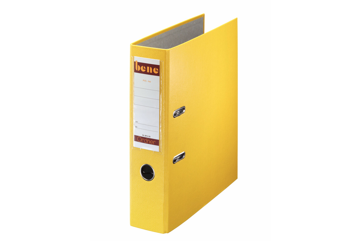 Ordner Bene Standard breit gelb, Art.-Nr. 291400-GE - Paterno B2B-Shop