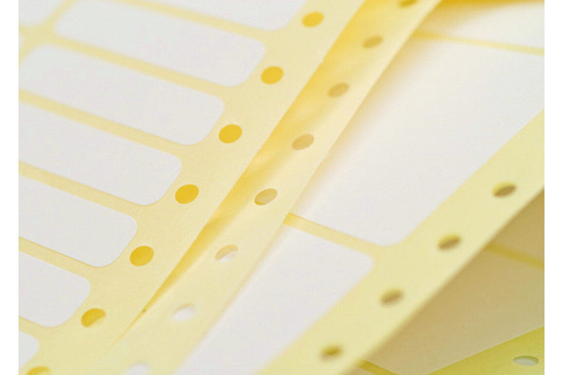 Lochrandetiketten ZWF 88,9 x 35,7 mm, weiß, Art.-Nr. 3615ZWF - Paterno Shop