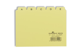 Leitregister Durable A6 quer A-Z 5/5-teilung, Art.-Nr. 3660 - Paterno Shop