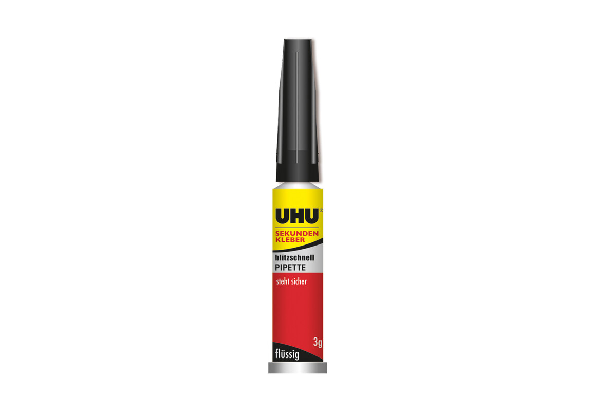 Sekundenkleber Uhu flüssig 3 gr., Art.-Nr. 45570 - Paterno Shop