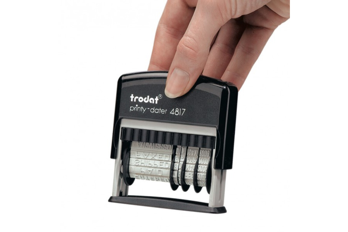 Wortbanddrehstempel Trodat PRINTY mit Datum, Art.-Nr. 4817 - Paterno Shop