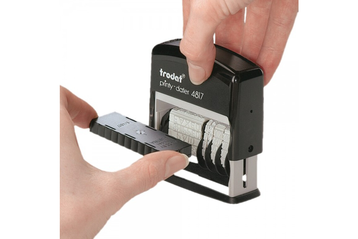 Wortbanddrehstempel Trodat PRINTY mit Datum, Art.-Nr. 4817 - Paterno Shop