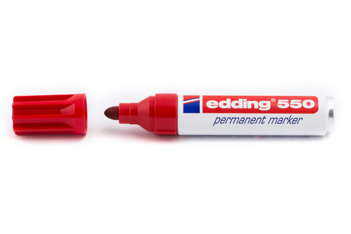 Marker Edding 550 rot permanent, Art.-Nr. 550-RT - Paterno Shop