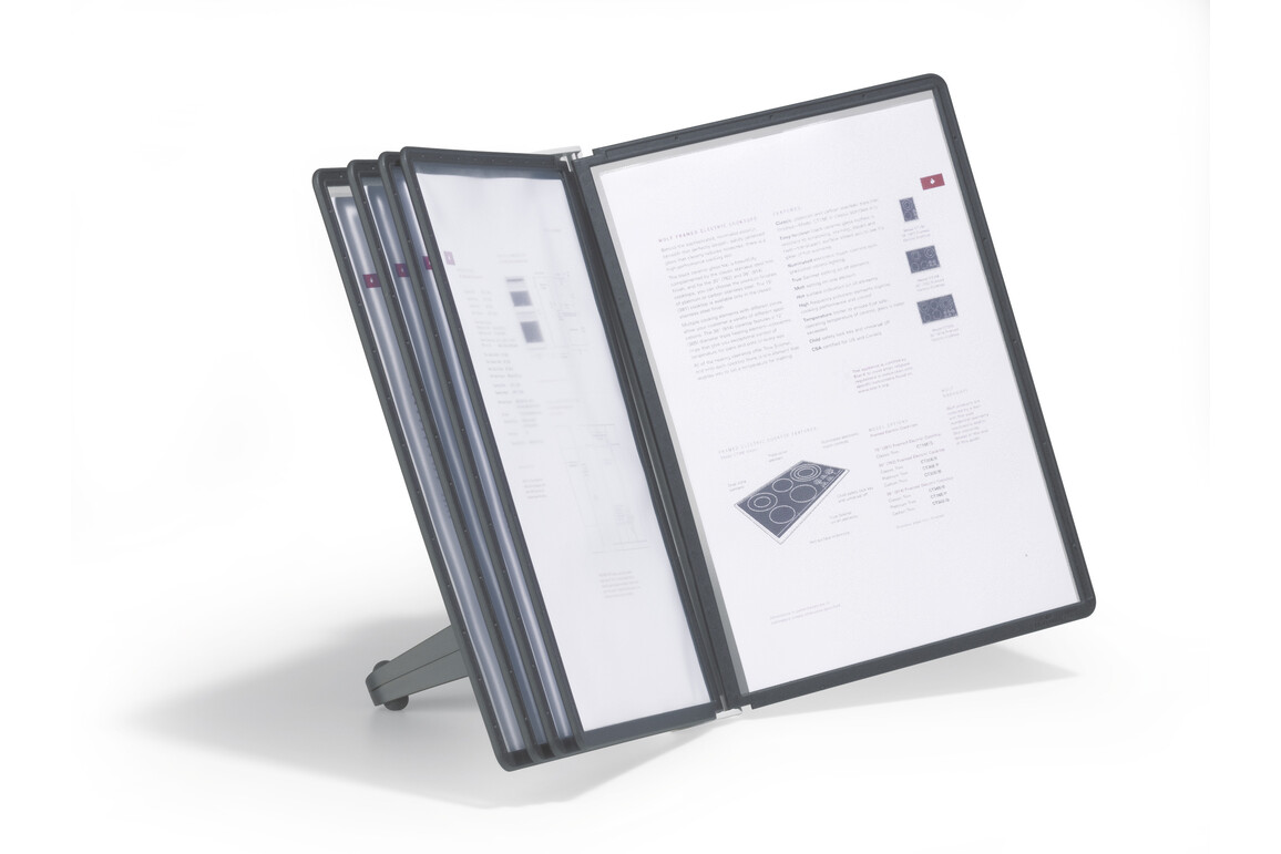 Tischständer Durable Sherpa Soho mit 5 Sichttafeln, Art.-Nr. 554001 - Paterno Shop