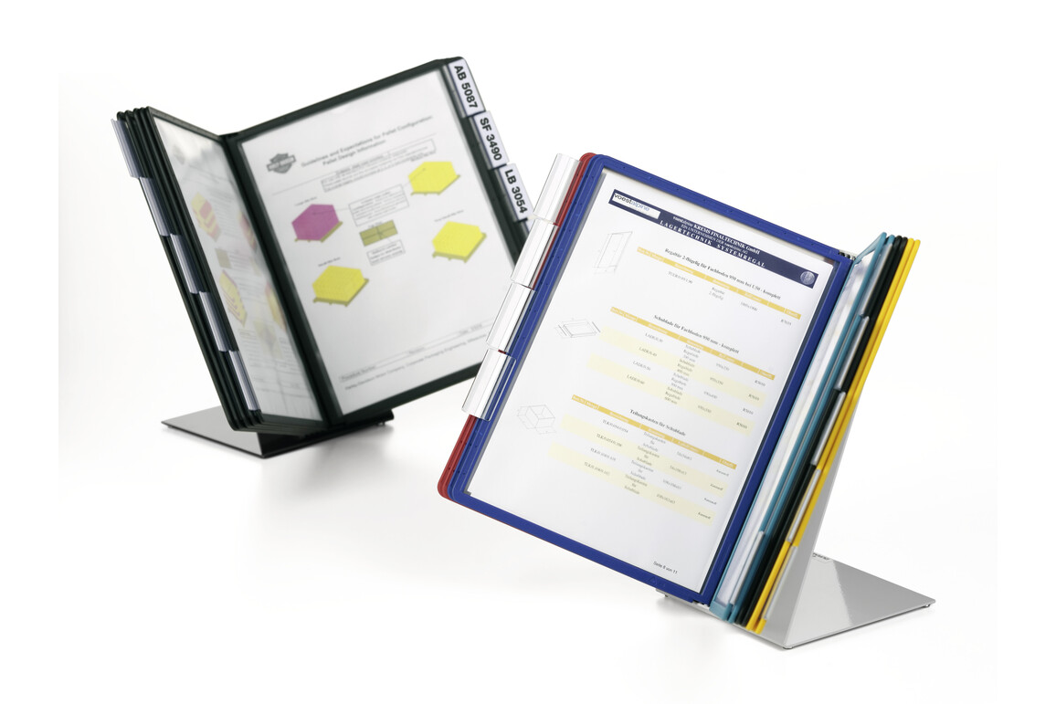 Tischständer Vario A4 mit 10 Sichttafeln, Art.-Nr. 557000 - Paterno Shop