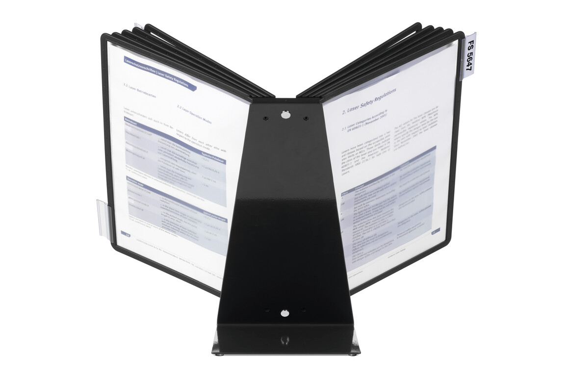 Tischständer Vario A4 mit 10 Sichttafeln, Art.-Nr. 557000 - Paterno Shop