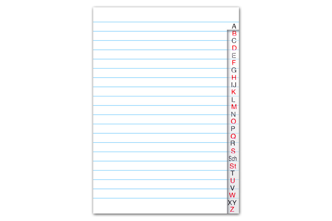 Registerheft Ursus A5 40 Blatt lin., Art.-Nr. 608678 - Paterno Shop