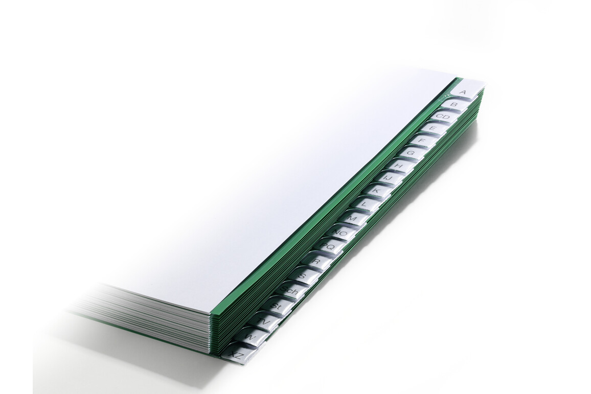Register Durable 6201 A4 A-Z 25-teilig, Art.-Nr. 620105 GRUEN - Paterno Shop