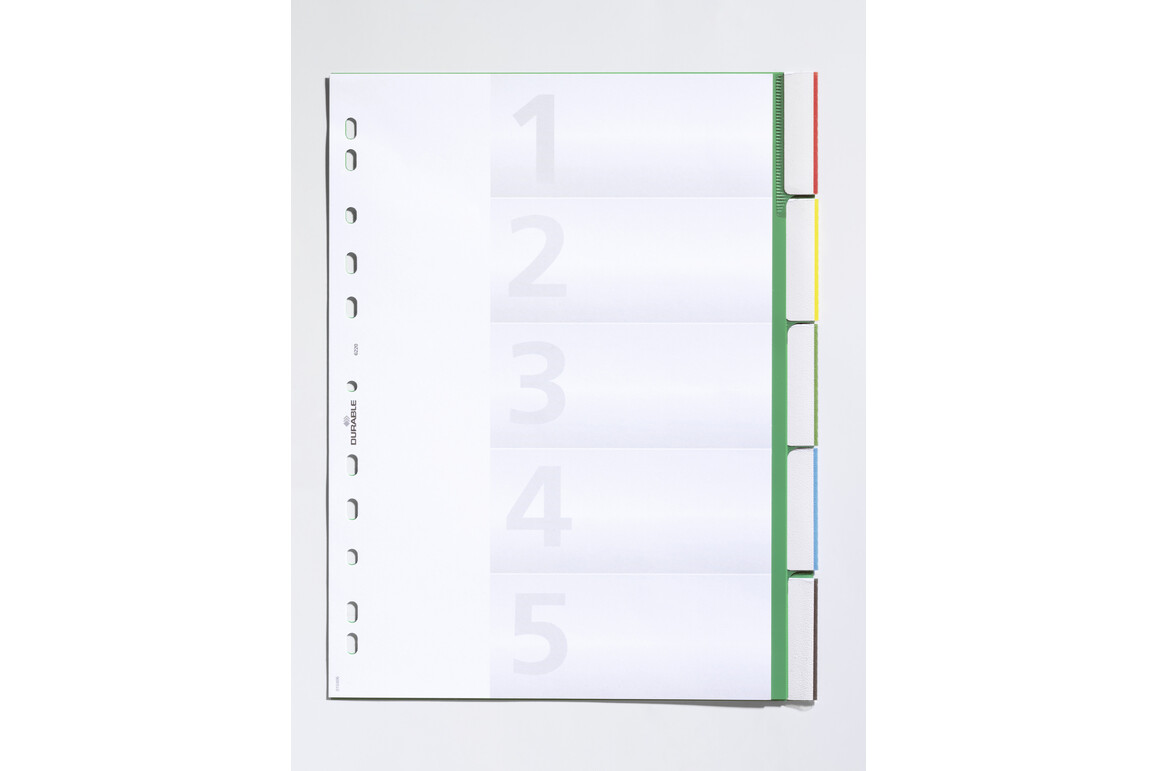 Register Durable 6220 A4 blanko 5-teilig, Art.-Nr. 622005 GRUEN - Paterno Shop