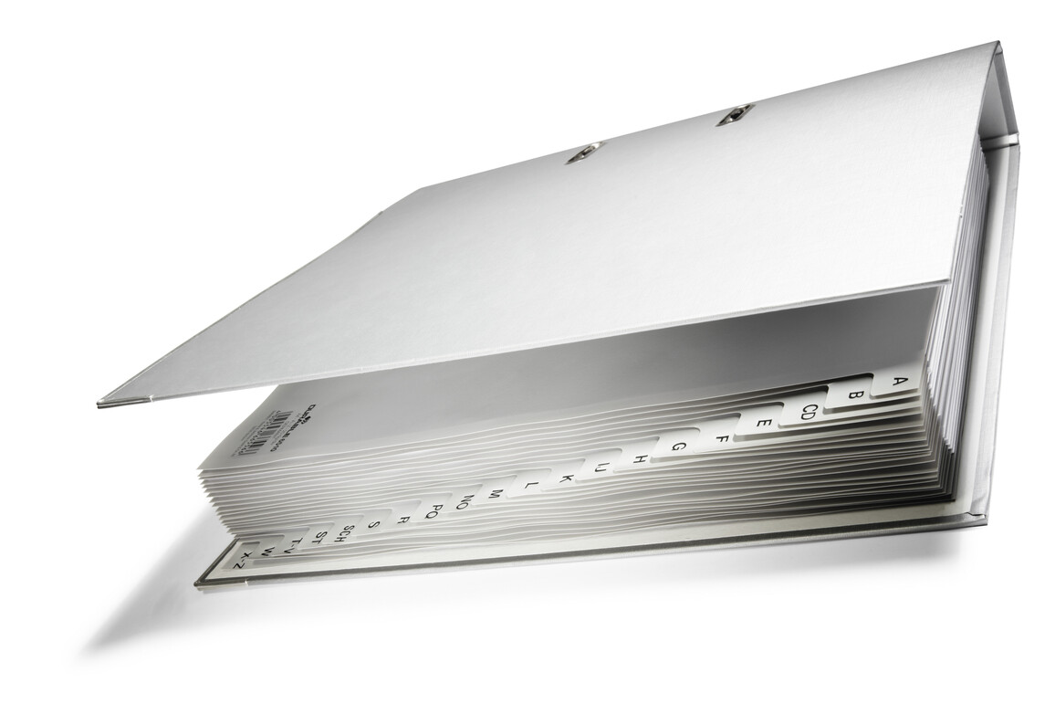 Register Durable 6510 A4 A-Z 20 teilig, Art.-Nr. 651010 GRAU - Paterno Shop