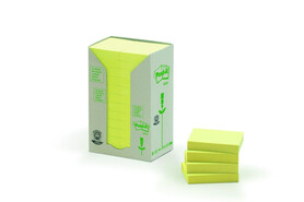 Haftnotizen Post-it 38x51 mm gelb Recycling Tower, Art.-Nr. 653-1T - Paterno Shop