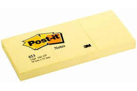 Haftnotizen Post-it 38x51 mm gelb, Art.-Nr. 653 - Paterno B2B-Shop