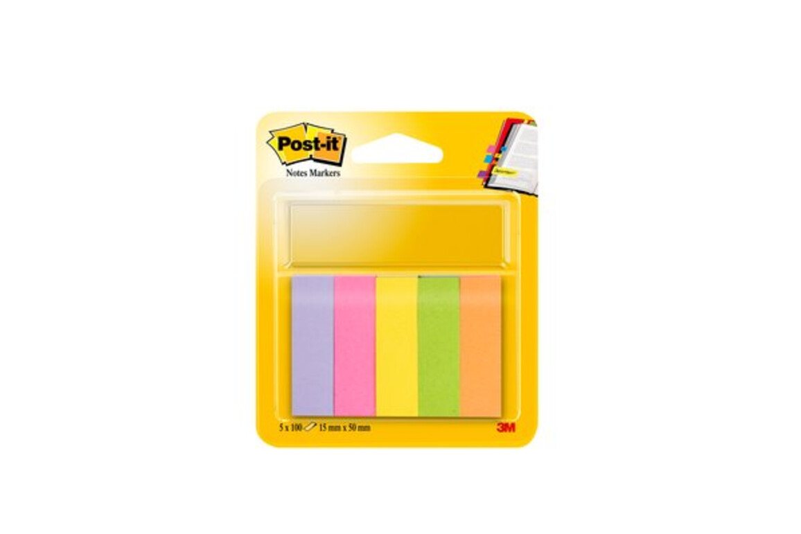 Haftstreifen Page Marker 15x50 mm 5 Ultrafarben, Art.-Nr. 670-5 - Paterno Shop