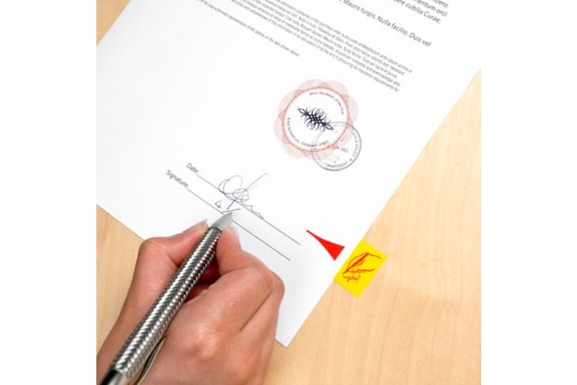 Haftstreifen Post-it Index 25,4x43,7mm "Unterschrift", Art.-Nr. 680-31 - Paterno Shop Haftstreifen Post-it Index 25,4x43,7mm "Unterschrift", Art.-Nr. 680-31 - Paterno Shop