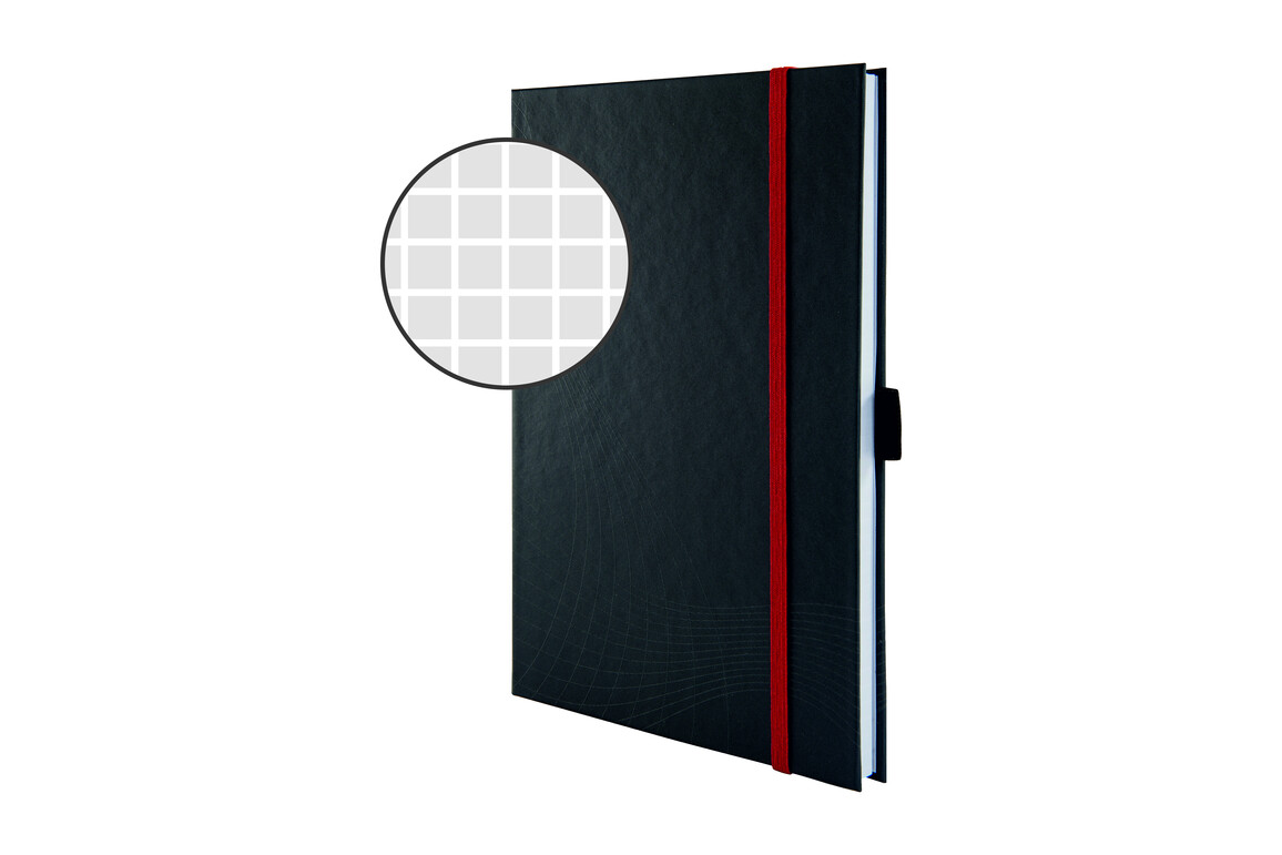Notizbuch Notizio Hardcover A5 kariert grau, Art.-Nr. 7027ZWF - Paterno B2B-Shop