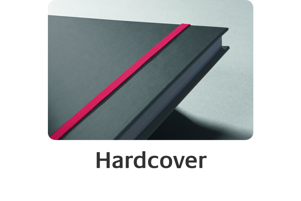 Notizbuch Notizio Hardcover A4 kariert grau, Art.-Nr. 7029ZWF - Paterno Shop