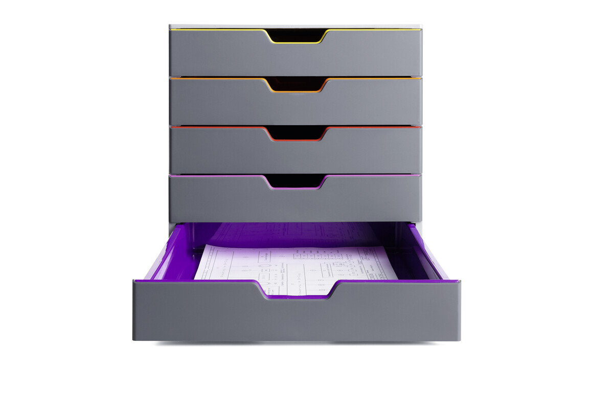 Schubladenbox Durable Varicolor 5, Art.-Nr. 7605-27 - Paterno Shop