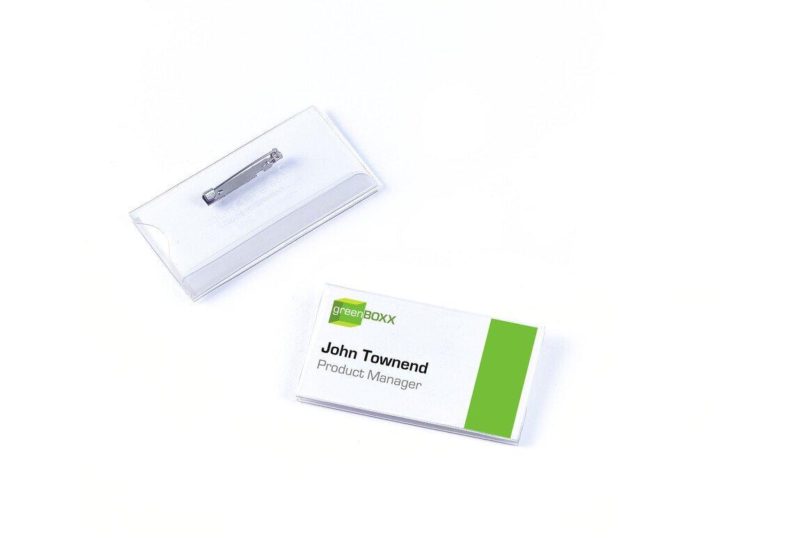 Namensschilder Durable 40x75 mm transparent, Art.-Nr. 8001-19 - Paterno Shop