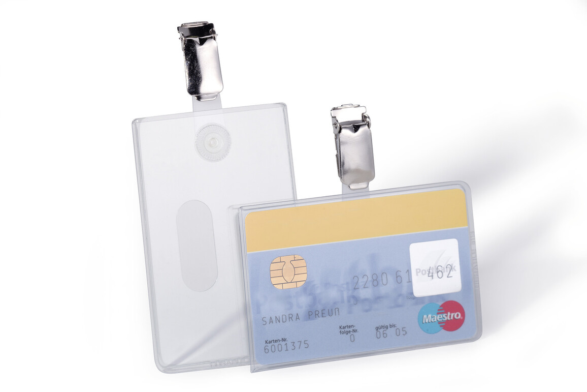 Namensschilder Durable 54x85 mm transparent, Art.-Nr. 811319 FARBLOS - Paterno Shop