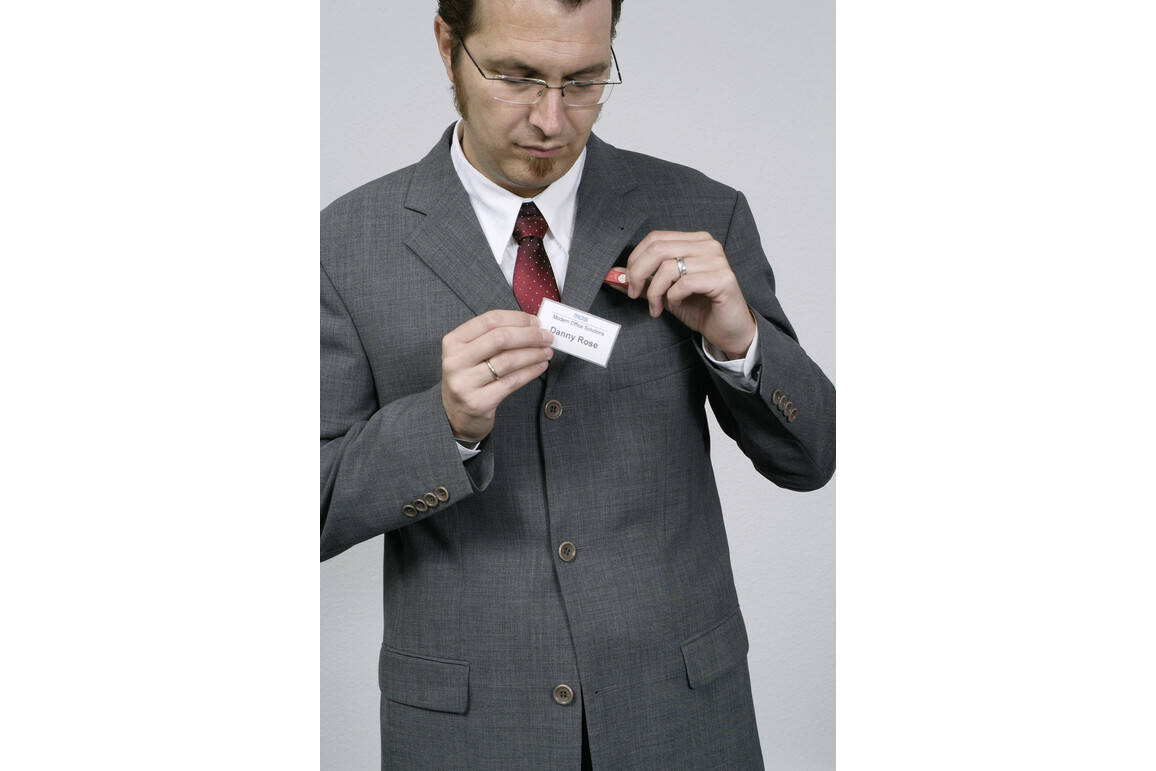 Namensschilder Durable 8212 40x75 mm transp., Art.-Nr. 821219 - Paterno Shop