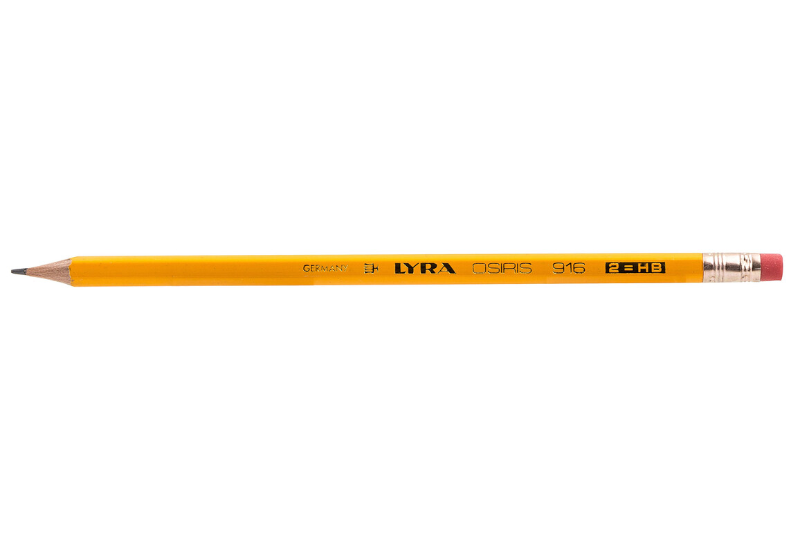 Bleistift Lyra STUDIUM 916 HB mit Radierer, Art.-Nr. 9165HB - Paterno Shop