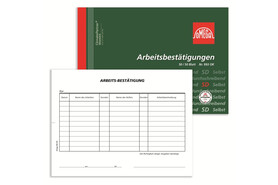 Arbeitsbestätigung Omega A5 quer 2x50 Blatt, Art.-Nr. 993OK - Paterno Shop