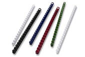 Plastikbinderücken A4 10 mm rund schwarz, Art.-Nr. BR21U10-SW - Paterno B2B-Shop
