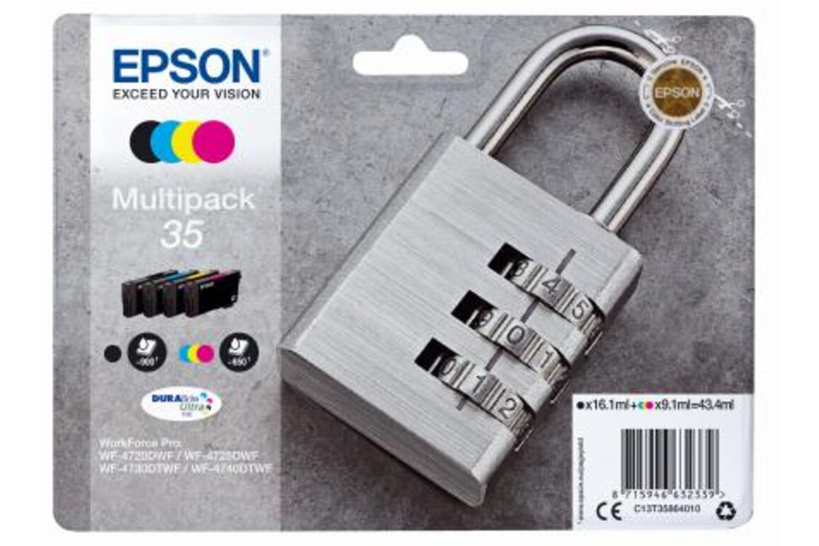 Epson DuraBrite Ultra Ink Multipack Nr.35 1x4, Art.-Nr. C13T35864010 - Paterno Shop