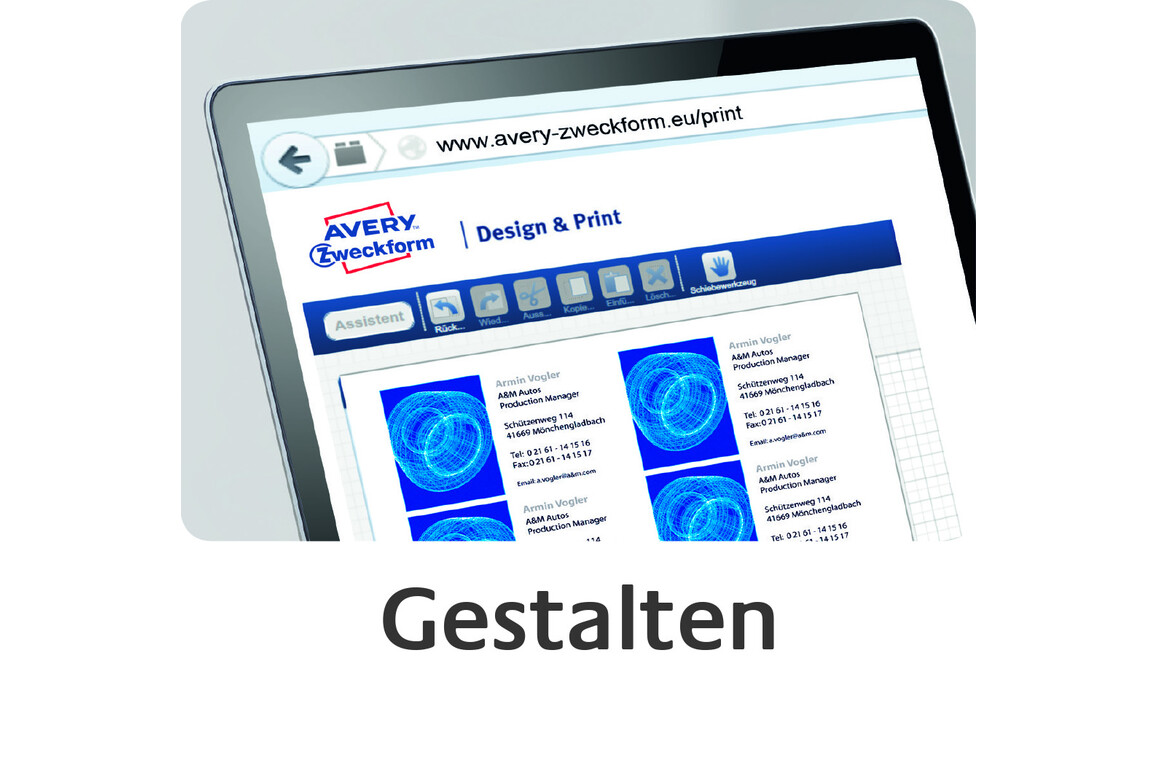 Visitenkarten ZWF 85 x 54 mm, Art.-Nr. C32010-10 - Paterno Shop