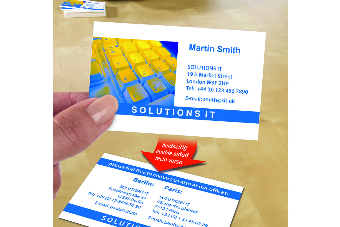 Visitenkarten ZWF sat. 220g, Art.-Nr. C32016-25 - Paterno Shop