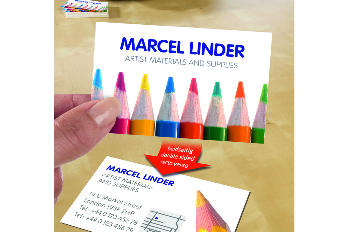 Visitenkarten Premium ZWF 2-seitig, Art.-Nr. C32026-25 - Paterno Shop