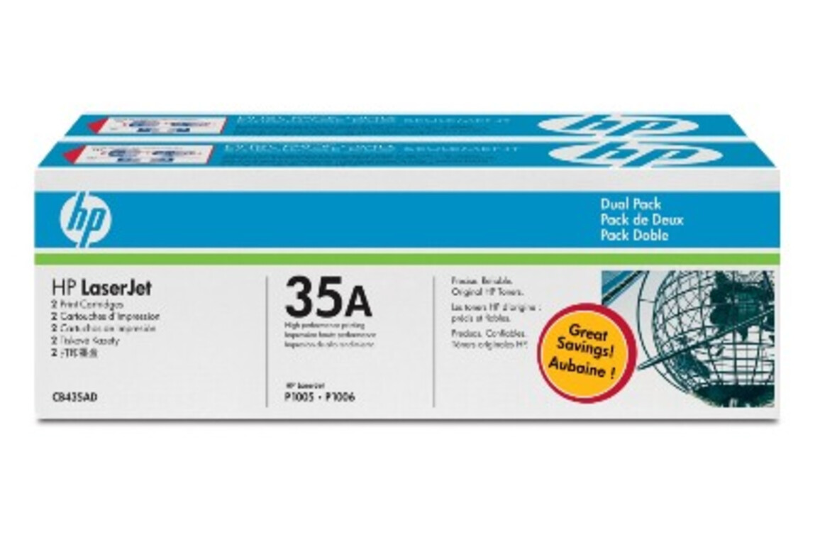 HP LJ Cartridge Nr.35A 1x2, Art.-Nr. CB435AD - Paterno Shop