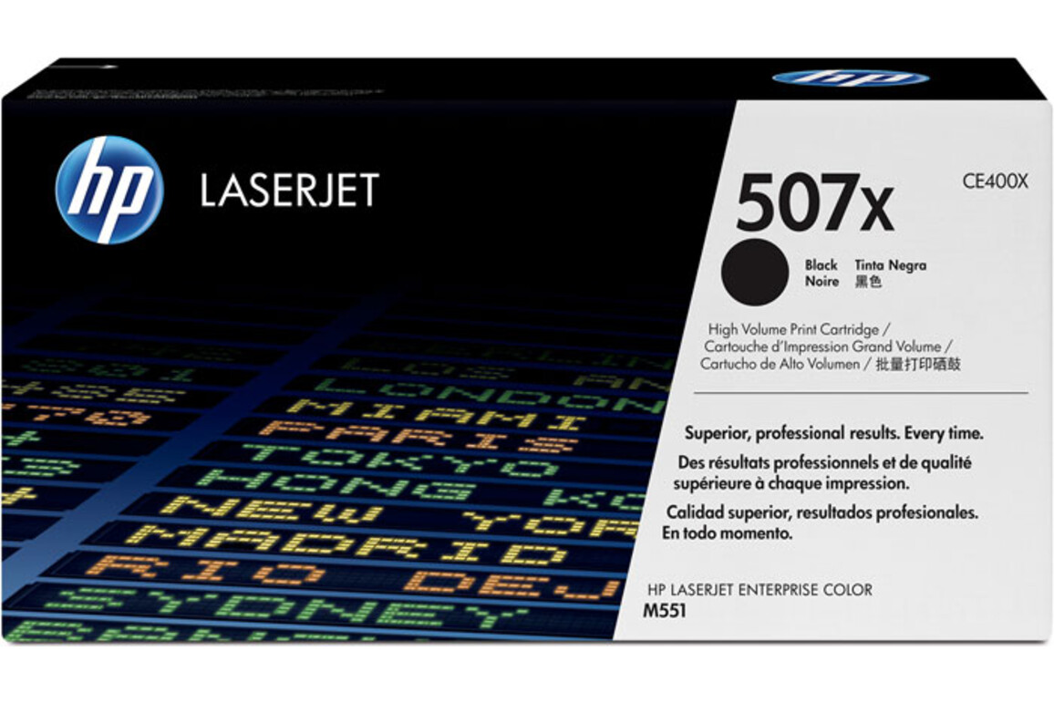 HP LJ Cartridge Nr.507X black 11K, Art.-Nr. CE400X - Paterno Shop