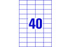 Universaletiketten A4 Europe 100, 52,5x29,7mm weiß, Art.-Nr. ELA-0049 - Paterno Shop