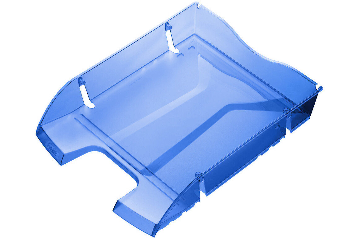Briefkorb Helit A4-C4 Pet-Tray blautransluzent, Art.-Nr. H23635TR-BLTR - Paterno Shop